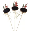 Christmas Wooden Decoration small stake garden flower pick