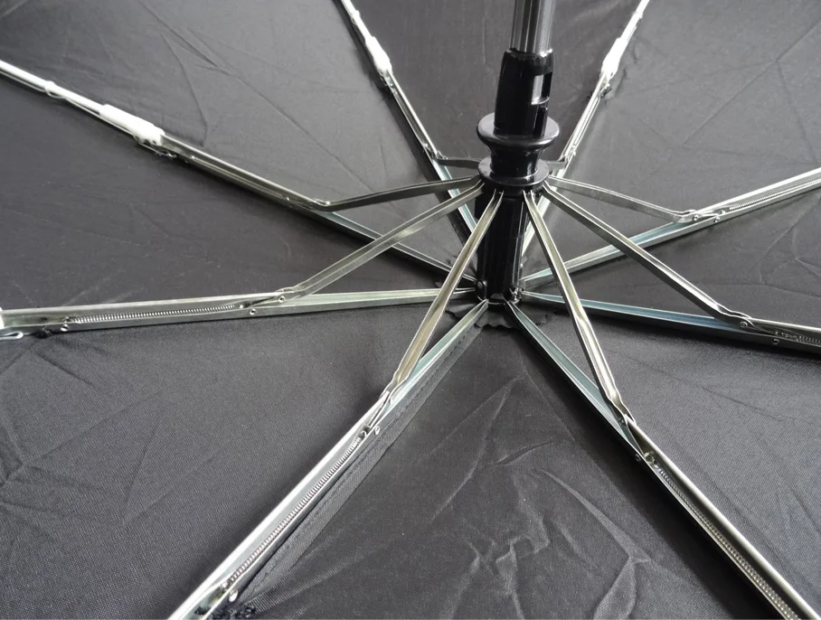 3 折叠可伸缩防风全自动雨伞带手提袋