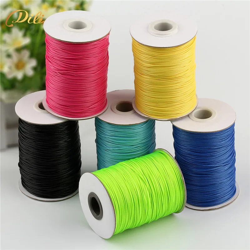 

High Quality 1.5mm Colorful Waxed String for Bracelet Waxed Cord