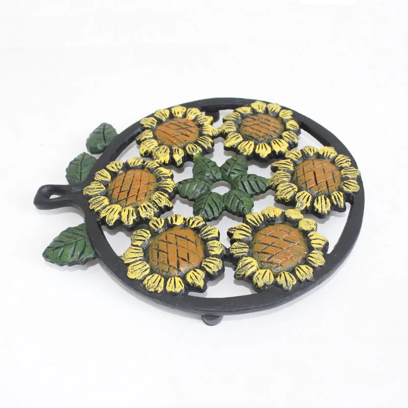 Sunflowers Cast Iron Trivets For Wall Decoration Buy Cast Iron Trivet