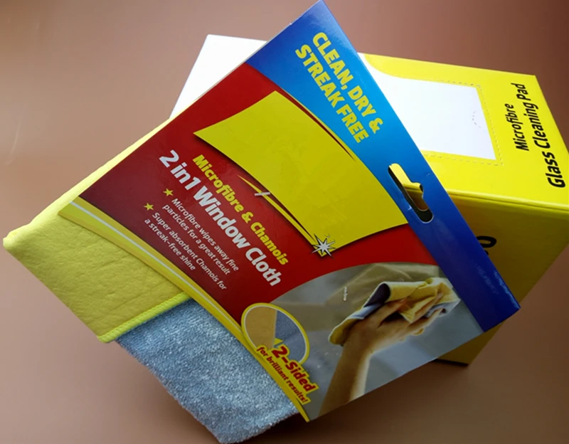 Top Seller 2in1 Reusable Chamois Pva Microfiber Car Window Cleaning