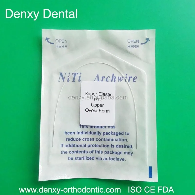 
Denxy Orthodontics Dental Colored Niti Arch Wires Super Elastic 