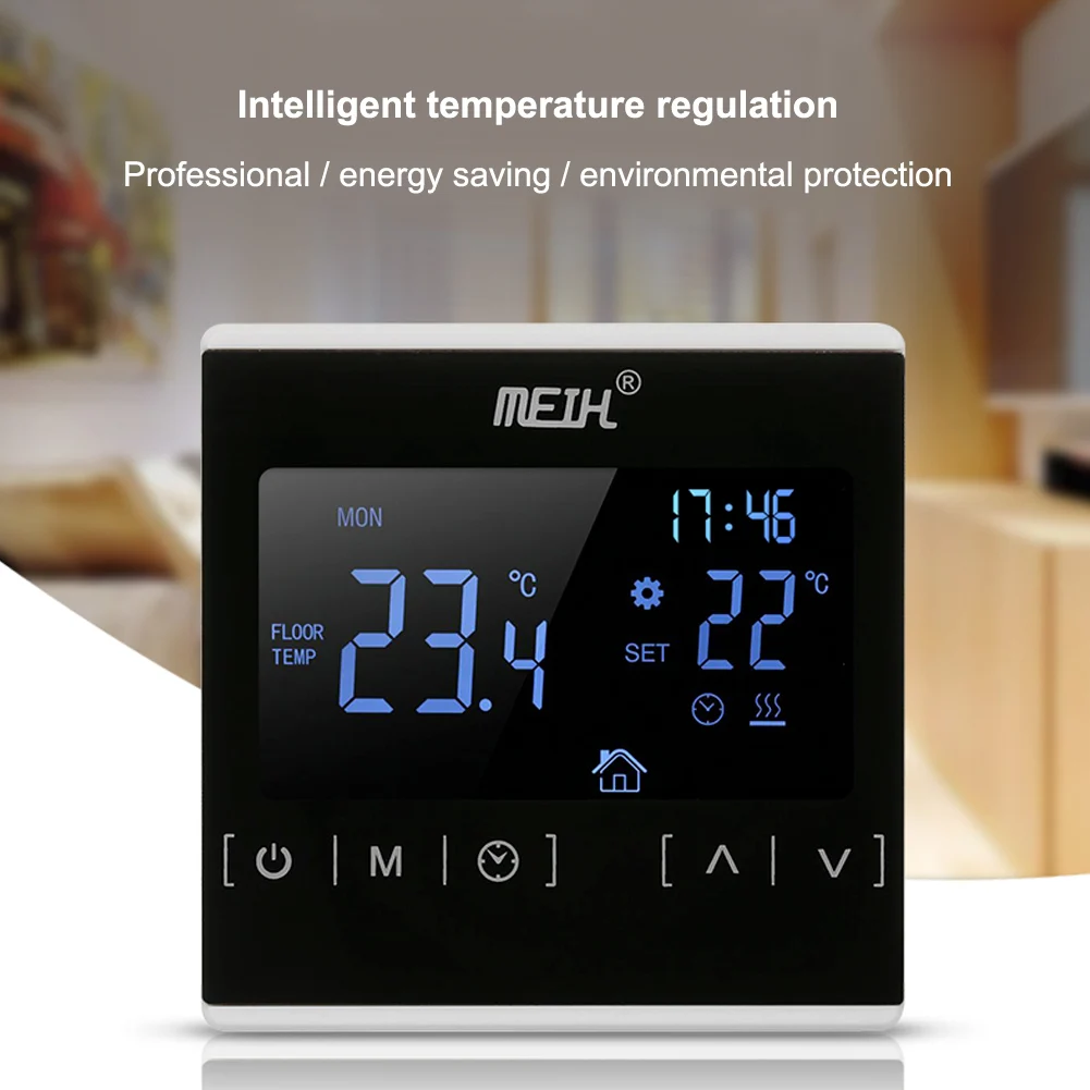 Electric Heating Floor Heating Thermostat Double-temperature Dual-control Floor Heating Thermostat