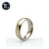 Wholesale engravable titanium ring core with gold inlay