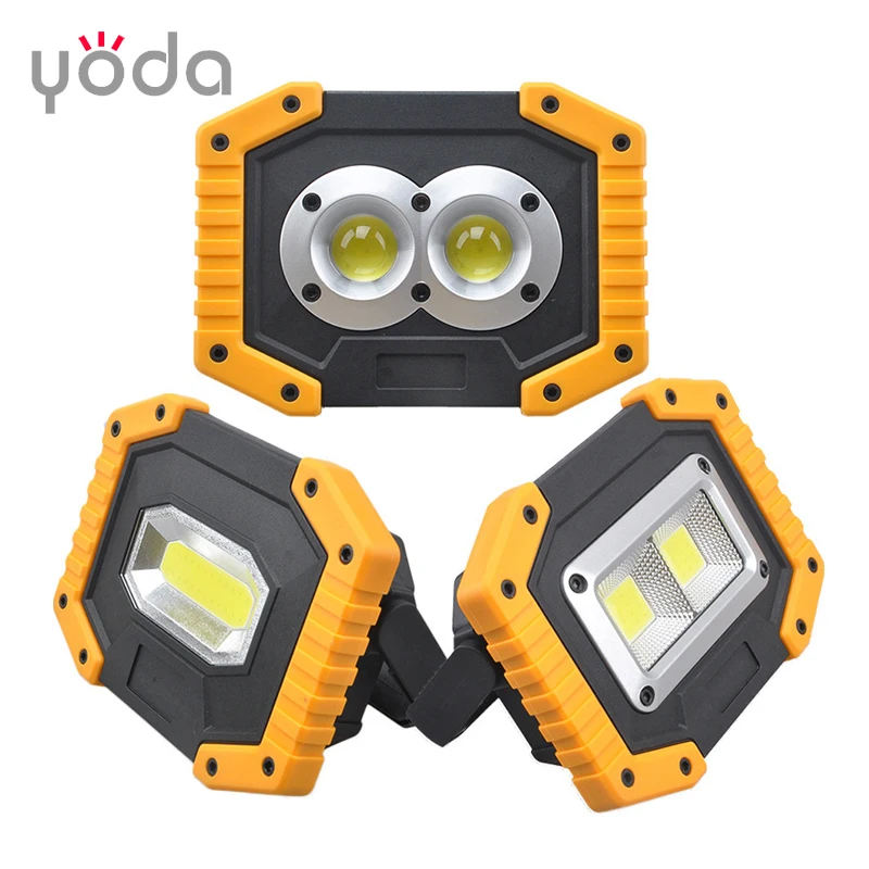 Handled AA dry battery 18650 lithium rechargeable cob mini portable led work floodlight