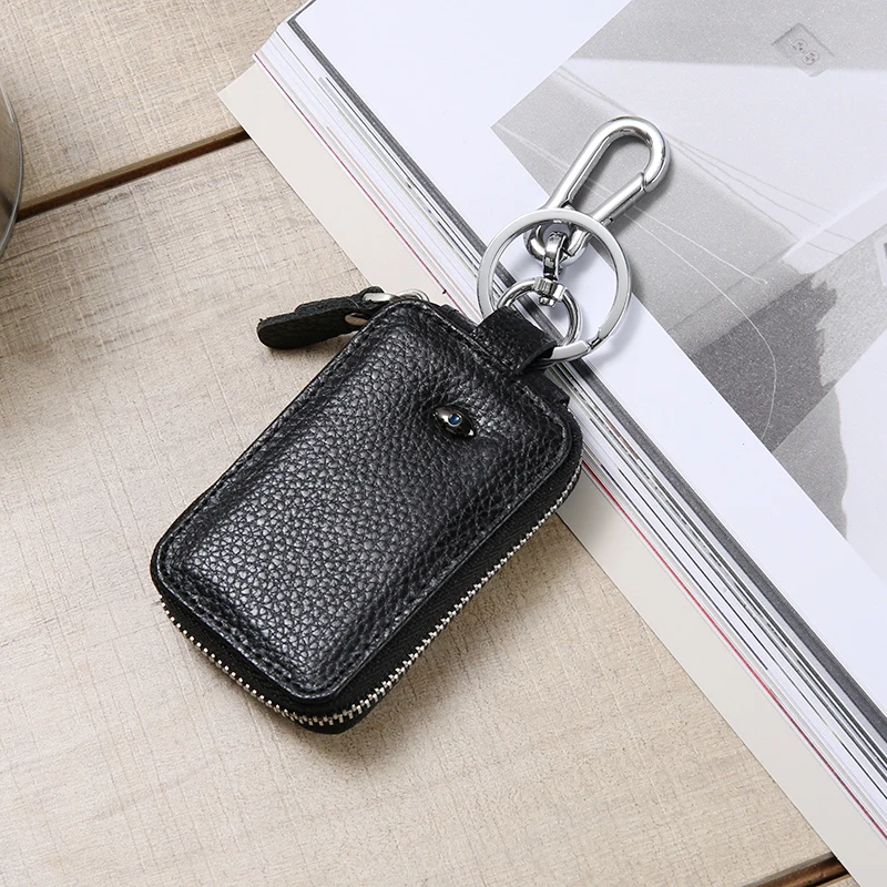 Key Case Multi-function Leather Key Case Car Key Bag For Faraday Cage  Keyless Entry Key Fob Pouch Car Rfid Key Security Famous