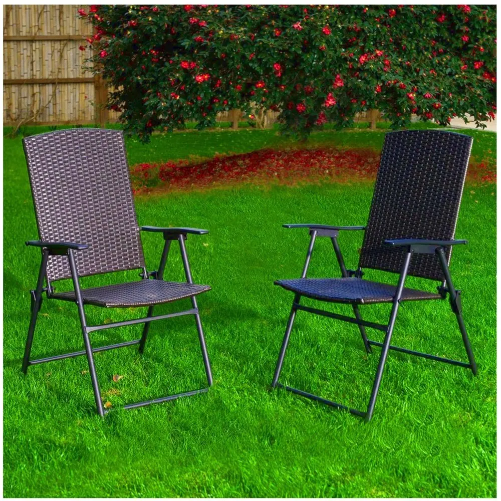 Buy Plastic Folding Chairs 2 pieces Patio Dining Chairs ...