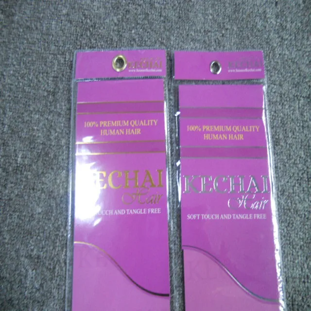 Clear Pvc Bag For Hair Bundles Custom Printed Hair Card Insert Custom