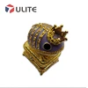 Jeweled metal trinket boxes for wedding round shape die casting box