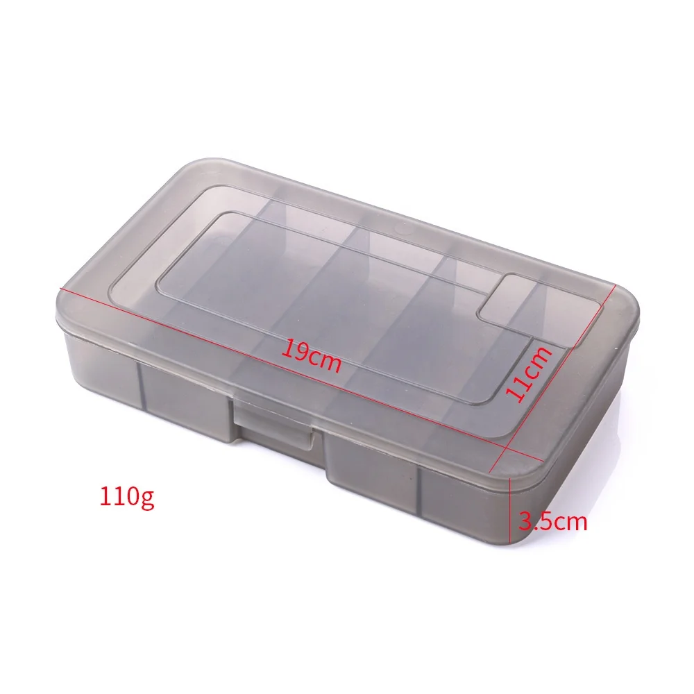 NEWUP 19*11*3.5cm 5 Compartment Multifunction Fishing Tackle Lure Box Hook Toolbox Accessory Box