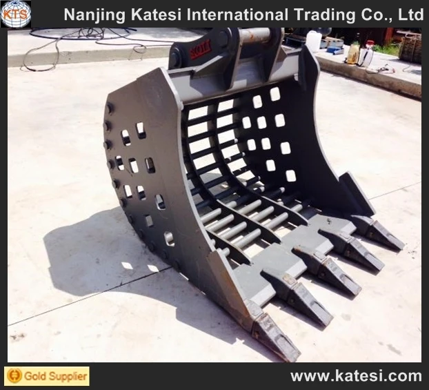 2018 Heavy Duty Replacement Cat320 Cheap Excavator Skeleton Bucket,Rock