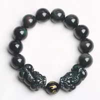 

Wholesale New product Natural Rainbow Obsidian PiXiu Beads Bracelets