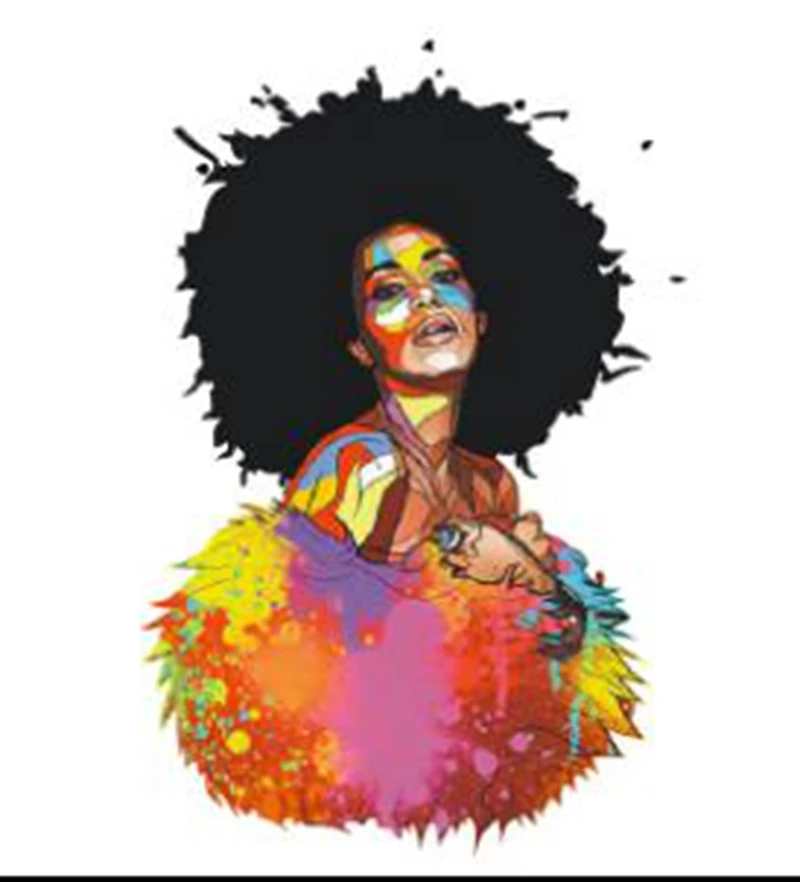 

Sexy Afro Girl vinyl Transfer Wholesale In China, As shown in picture