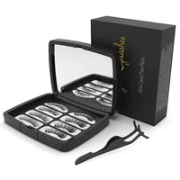 

Melason Private Label 2 or 3 Magnets 4 Pairs Magnetic Eyelash + 1 Eyelash Tweezer With OEM Packaging Box Small Order Accepted