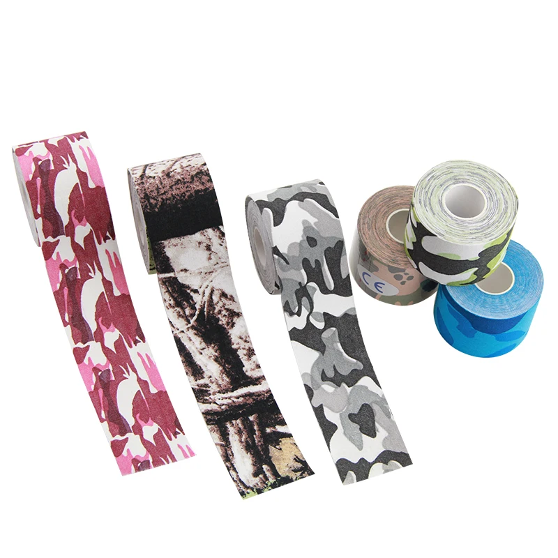 

water-resistant latex-free easy to tear camouflage kinesiology tape help with fitness training sports tape