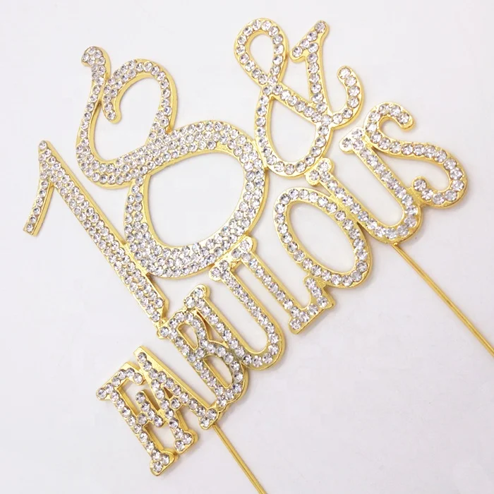 18 fabulous rhinestone cake topper gold.jpg