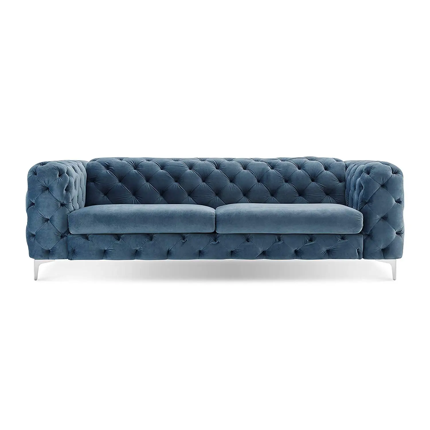 Tufted Sofa Velvet Find Deals On Line At Get Quotations Tufted Velvet Sofa French Blue