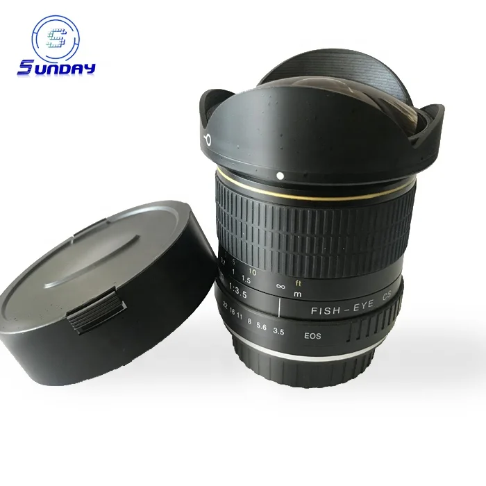 

8mm f3.5 Wide Angle Fisheye Lenses For Canon DSLR Cameras, Black