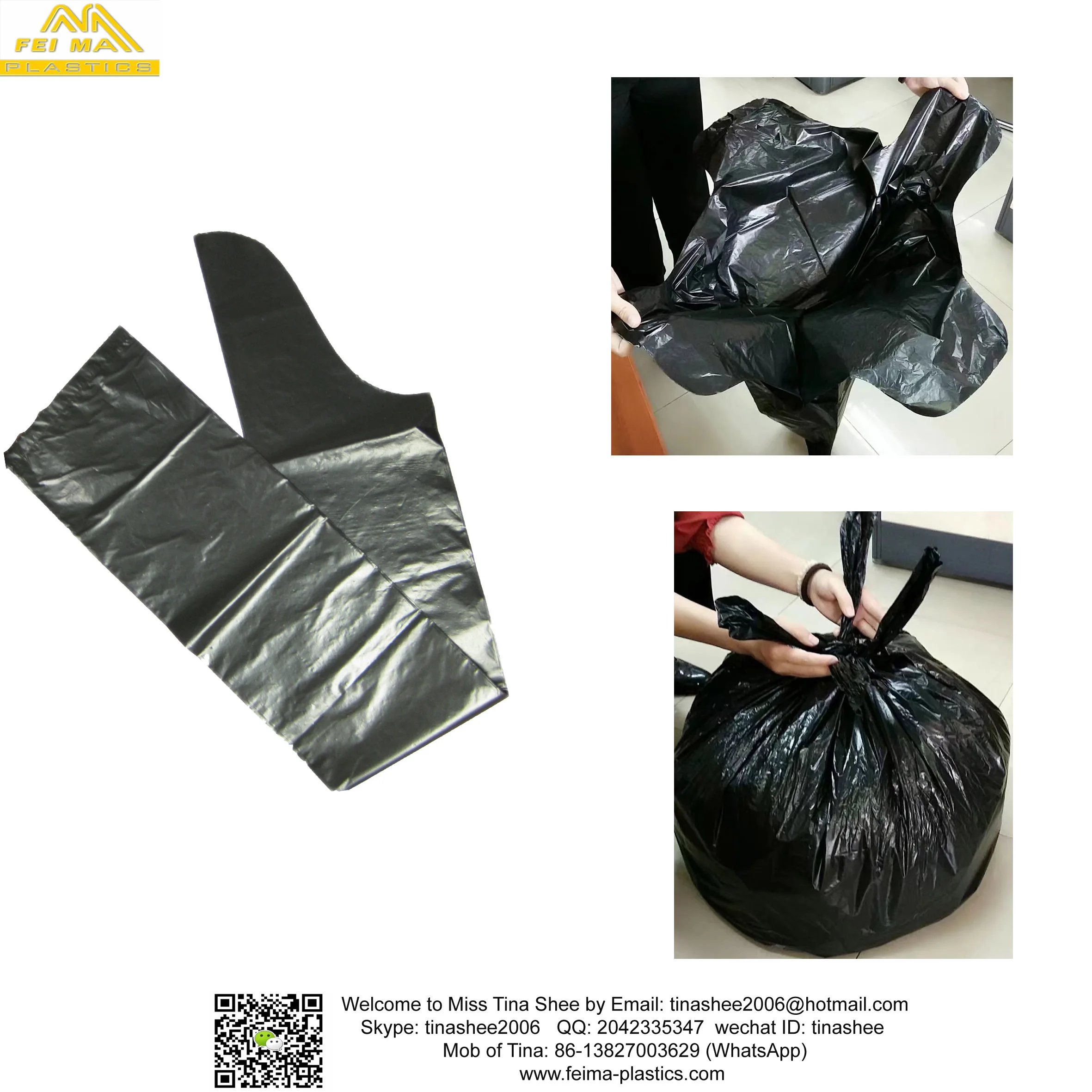 "s" Cut Top Garbage Bag Buy Wave Flap Top Trash Bag,Garbage Bag "s