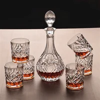 

2019 Amazon Novare 700ml Glass Decanter Whisky Glass Crystal Decanter Set