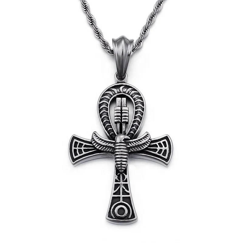 

New Design Mens Jewelry 316L Stainless Steel Cross Pendant Custom Wholesale, As picture