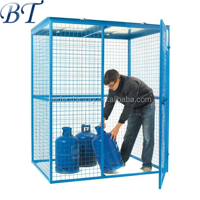 
Folding steel stackable storage cage/gas bottle storage cage (manufacturer) 