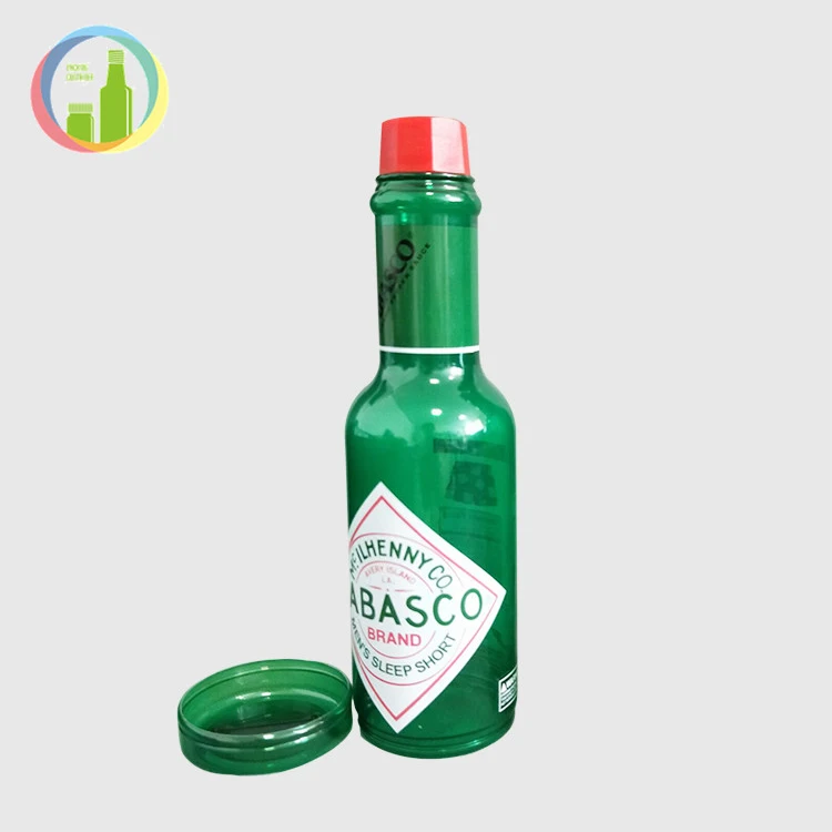 
promotional empty plastic bottles for liquid tabasco chili sauce bottle manufacturer custom sauce bottle 
