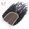 Grade 8A Malaysian Virgin Hair Kinky Curly Free /Middles/Three Part Lace Closure 4*4 Size Factory Price