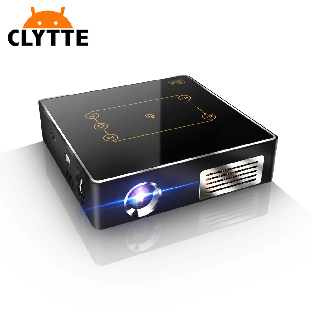 

Clytte Mini Projector C9 Plus 2GB 16GB RK3328 Android 7.1 LED DLP Projector 150ANSI lumen 2.4G/5G Wifi 4K dlp mini projector, N/a