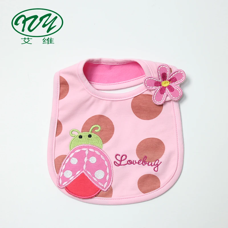 

Wholesale Fashion Cute Baby Bib Cotton, Same as picture or customized color