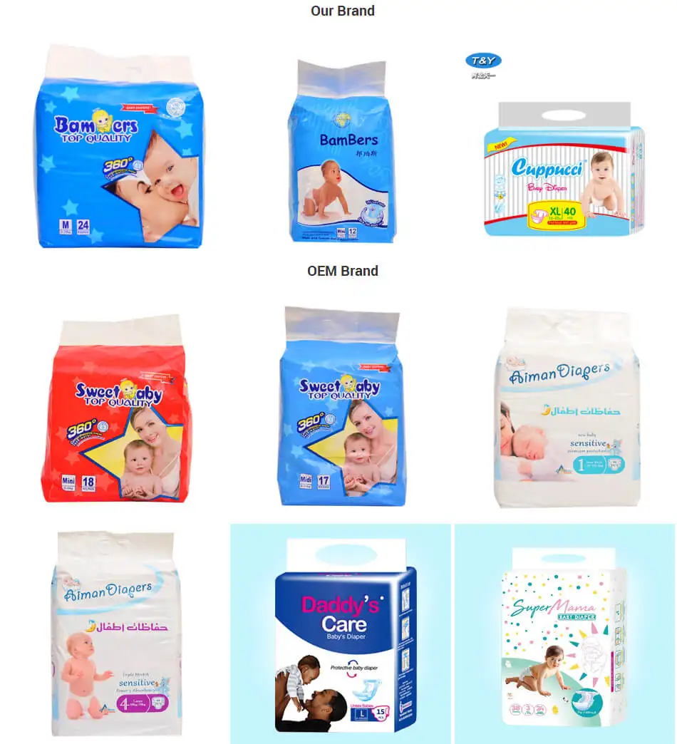 Ty376 New Arrival No Minimum Top Quality Private Label Baby Diapers