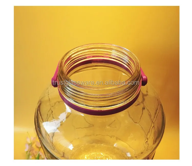 2016 New Design Factory Directly Selling Storage Cans 5 Liter Glass