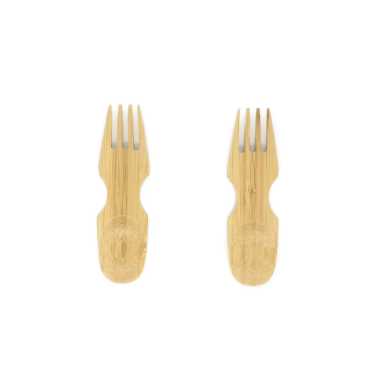 

Low MOQ Eco friendly 110mm Bamboo Spork Reusable Wooden Spork 10.5cm,10cm