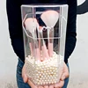 Makeup Brush Holder Transparent Acrylic Organizer with Dustproof Cover Cosmetic Brush Storage Box