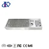 103 Keys desktop rugged metal keyboard with numeric keypad and trackball