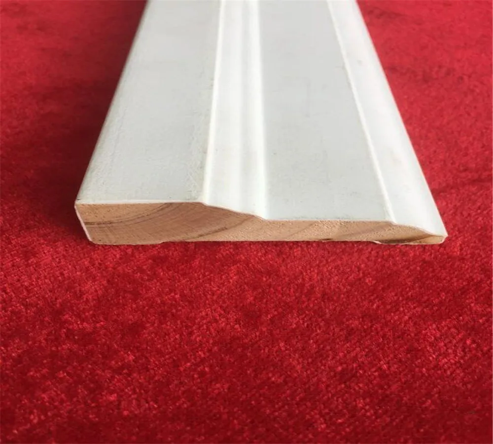 Gesso coated Wooden Primed Radiata Pine FJ Finger joint Wood Moldings