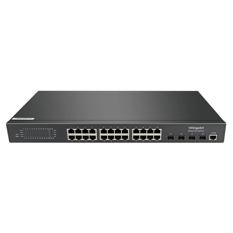 

24 port gigabit Port switch sx lite flow control speed limit storm control QOS ACLs L2 network switch