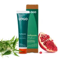 

5.29oz(150g) Special flavor high end sls free organic herbal natural neem teeth whitening toothpaste with logo