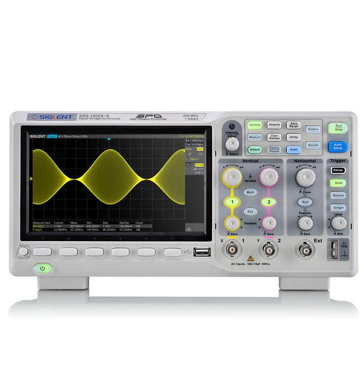 
SIGLENT SDS1202X E,DSO,2 Channels digital oscilloscope, 200MHz oscilloscopes 