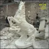 Chinese Outdoor Decor Granite Animals Carvings Natural Stone Running Jump Horse Sculpture