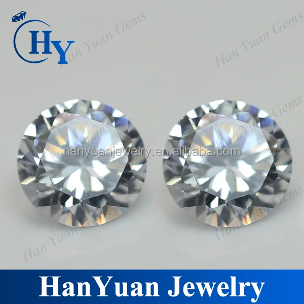 Factory cubic zirconia price per gram round brilliant cut 1mm 5a white cz for wax setting