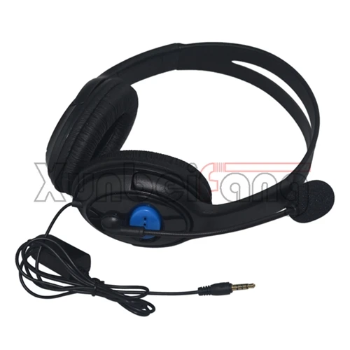 

Deluxe Headset With Microphone for PS4 Black With Blue
