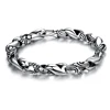 latest old look 925 sterling silver men's antique silver bracelet