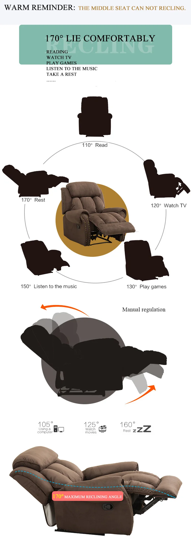 reclining sofa leather