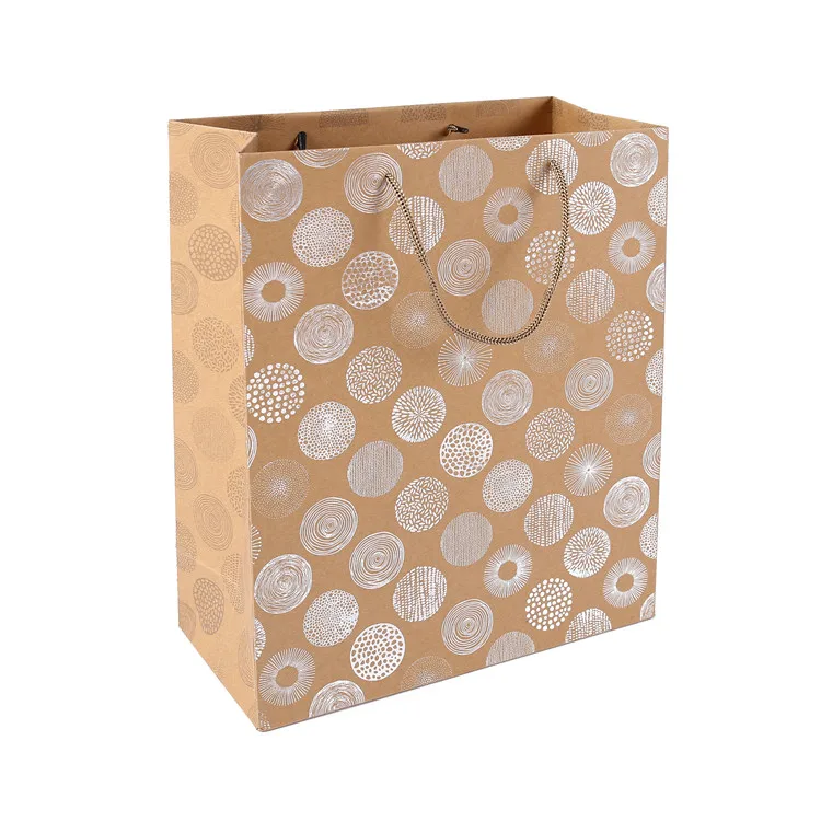 2019 Wholesale Square  Eco-Friendly Custom Print Colorful Kraft Paper Bags With Handles