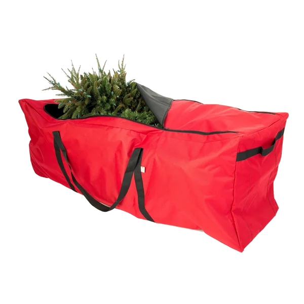 Frush Red Canvas Christmas Tree Zipper Storage Bag,Large For 9 Foot ...