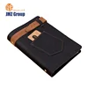 Vintage Handmade Genuine Leather Journal Notebook Dark Blue Jeans Style Leather Belt Closure A5 Refillable Notebook