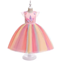 

Easter Girls Unicorn Dress Princess Birthday Party Lol Dress Kids Halloween Christmas Costume DJS003