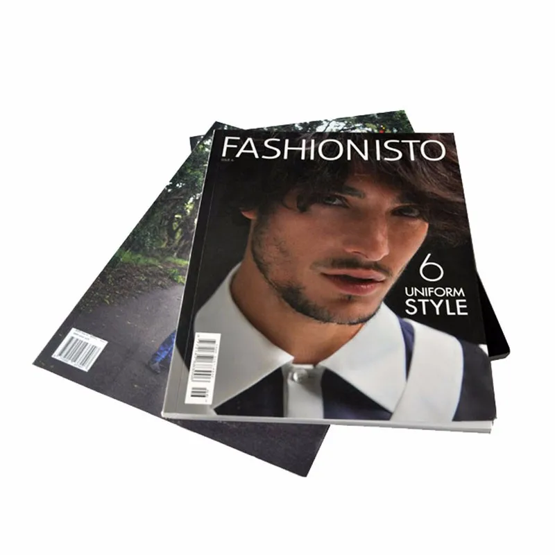 
cheap fashion full color monthly magazine book printing service 