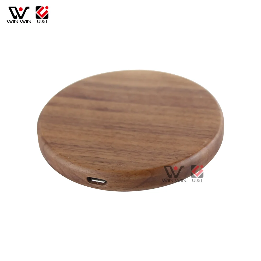 

Portable Universal Custom Logo Wooden Fast Wireless Charger